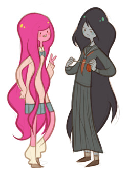 yamino:  miraongchua:  UMMmmm gyaru peeb and sukeban marceline???