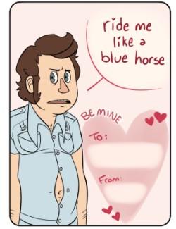 trousersofthepast:  more bob fossil valentines! he’s the easiest
