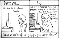 olympiandemigods:  boysareinlove:  The Shipper Scale  that was