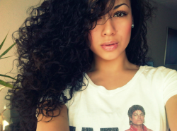  shes beautiful :)  10 extra pts for the mj t shirt :)