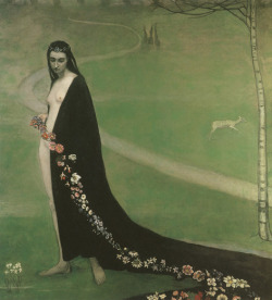 professormagmar:  “Femme avec des fleurs or Spring” 1912