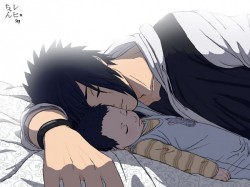 myworldgeek:  Sasuke and son 