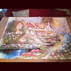 4,000 piece puzzle my aunt did and no I didn’t put to o