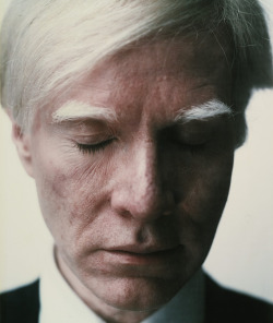  “Self Portrait (Eyes Closed)”. Taken by Warhol in 1979.