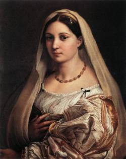 saturnsdaughter:Raffaello Sanzio, Veiled woman or La Donna velata,