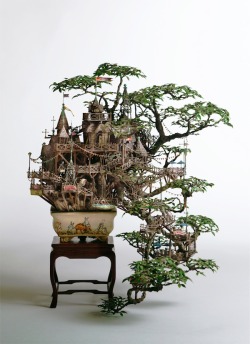 magnolius:  Bonsai Sculpture by Japanese artist Takanori Aiba