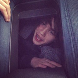 We locked him in the trunk, lol (Taken with instagram)
