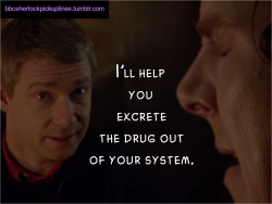 &ldquo;I&rsquo;ll help you excrete the drug out of your system.&rdquo; Submitted by maskedcity.