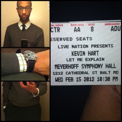 #OOTD 2/15/12 evening sweater to laugh my ass off at @kevinhart4real