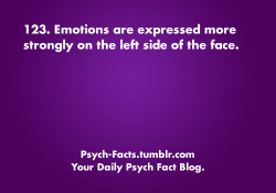psych-facts:  Emotions Are Expressed More Strongly on Left Side