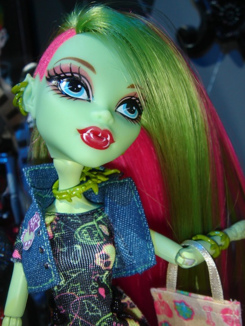 robotlyra:  WHOA WHOOPS IT TURNS OUT I WANT ALL THE NEW MONSTER HIGH DOLLS, NOT JUST ROBECCA STEAM Oh my god, Rochelle Goyle and Venus McFlytrap. I cannot get over how fucking PRECIOUS Rochelle’s expression is. And her skin is GRANITE FLECKED. And she