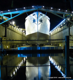 sailorgil:  ” Bow View of SS Lane Victory “ ….. In Dry