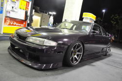 ispycleanimports:  Lowney’s Zenki! He has r33 wheels on now.