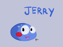 This is Jerry, the boy who turns into a little blue blob in Smart