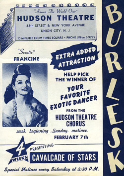  “Sexotic” Francine Featured in a 50’s-era promotional