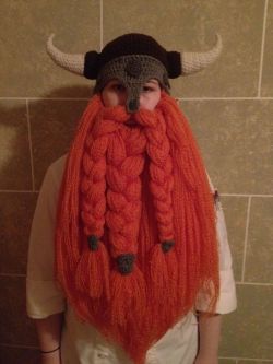 drgibbs:  Reserved listing; 1 horned helm with ginger beard,