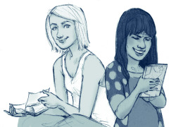 theoeuvre:  faberry doodles. i had to get it out of my system.