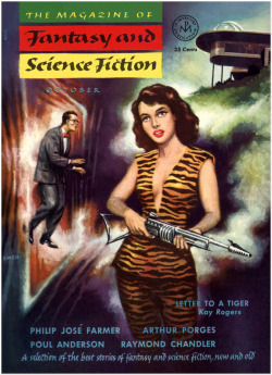 cowsinartclass72:  Fantasy and Science Fiction, October 1953Cover