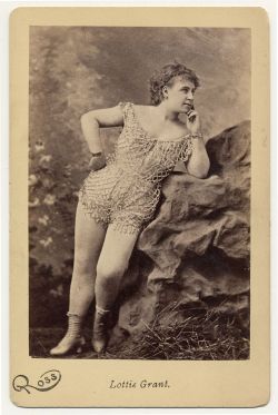 red-phalaenopsis:  This photo shows Lottie Grant, 1890. It is from Charles H. McCaghy’s Collection of &lsquo;Exotic Dance from Burlesque to Clubs&rsquo;..  