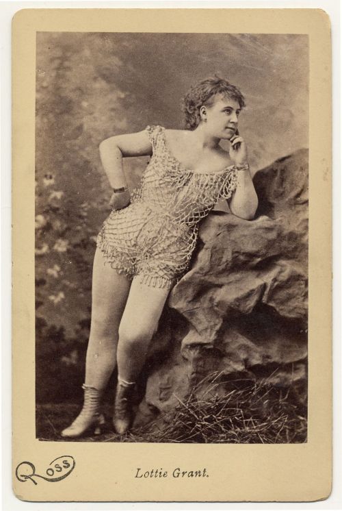 red-phalaenopsis:  This photo shows Lottie Grant, 1890. It is from Charles H. McCaghy’s Collection of ‘Exotic Dance from Burlesque to Clubs’..  