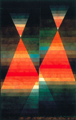Paul Klee, Double Tent, 1923, Water color and pencil on paper,