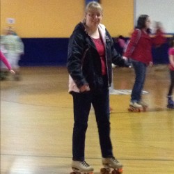 First time on roller skates for a long, long time…. (Taken