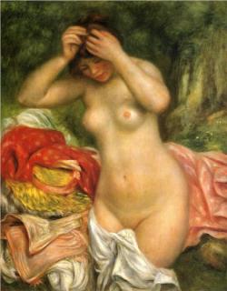 Pierre-Auguste Renoir, Bather Arranging Her Hair, 1893