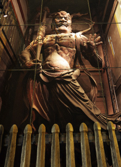organicbody:  Deva King statue (H:8.5m) - Nara, Todai-ji(source: