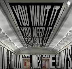 museumuesum:  Barbara Kruger Plenty, 2010 Acrylic ink on adhesive