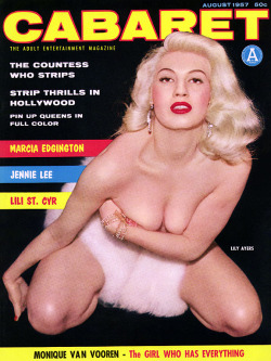  Lily Ayers Featured on the cover of the August ‘57 issue of