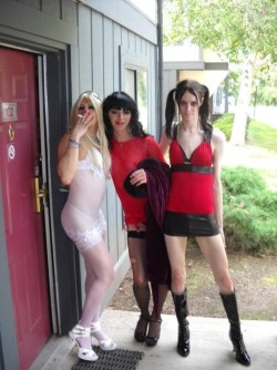 The girls are ready to work the street corner for Mistress early!