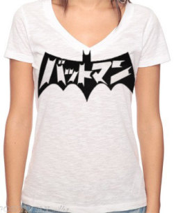 Vintage Women’s Japanese BATMAN V-Neck