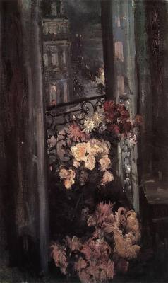 boutons-de-rose:  A Parisian Balcony,  Konstantin Korovin. Russian