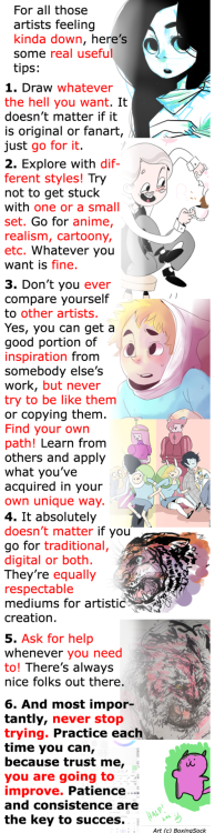 artist-problems:  artist-confessions:  I really get down when I see so many artists really art-blocked and frustrated over just trivial (at least for me) matters, so I made a set of small and useful tips to lighten em up! (btw, all the images where made