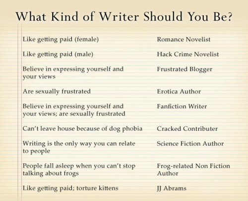 What Kind of Writer Should You Be?