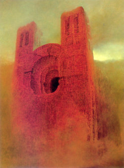 nuclearharvest:  by Zdzisław Beksiński 