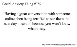 Social Anxiety Things