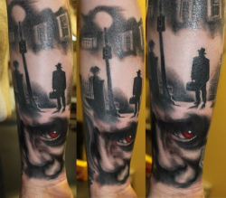 fuckyeahtattoos:  The newest additions to my horror sleeve! This