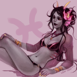 len-yan: swimsuit feferi for TFW day 6, finally done ;A; wanted
