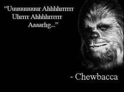 gioespinuevaa:  choosingtheright:  Chewbacca is so deep.   :’O