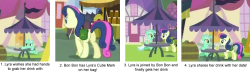 rainbowdash-likesgirls:  synadpony:  aisu10:  Lyrabon is canon!