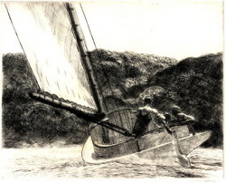 journalofanobody:  The Cat Boat (1922) by Edward Hopper 