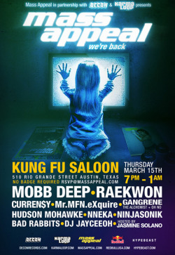 MASXSW APPEAL 2012 Kung Fu Salon | 3/15/12 | 7pm-1am | rsvp@massappeal.com