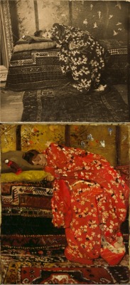 manpodcast:  George Hendrik Breitner, Girl in a kimono (Geesje Kwak)