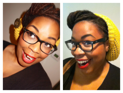 afromatic:  The “pomp” is my fave style for my locs :) 