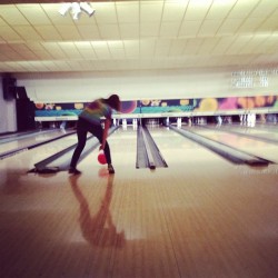 Blurry, hardcore bowling from me! \m/ (Taken with instagram)