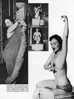 Nudema    (aka. Pat Murphy) Scanned from the pages of a November &lsquo;56 issue of 'CABARET&rsquo; magazine..