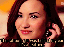 deminotes:  Demi Lovato explains the meaning of her tattoos
