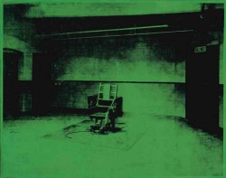 Little Electric Chair, 1964, by Andy Warhol.