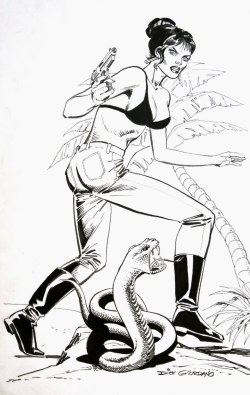 vitazur:  Dick Giordano - Modesty Blaise, commission 2007. 